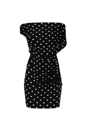 Kurzes Kleid mit Tupfenmuster