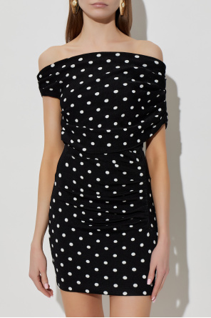 Self-Portrait Vestido corto con estampado de lunares