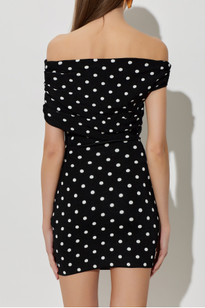 Self-Portrait Vestido corto con estampado de lunares