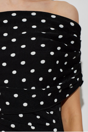 Self-Portrait Vestido corto con estampado de lunares