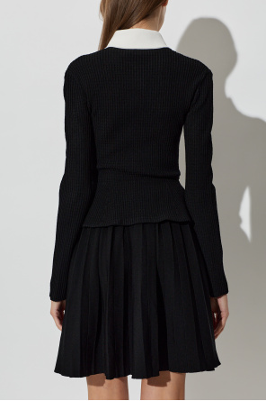 Self-Portrait Dress made of combined fabrics