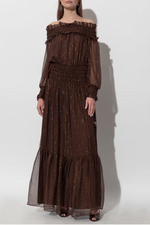 Self-Portrait Dress with lurex thread