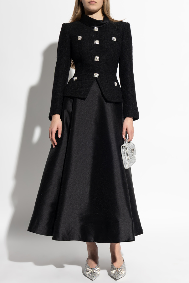 Self-Portrait Dress made of combined fabrics