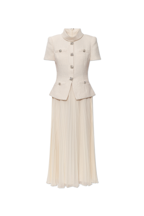 Kleid mit plissiertem Rock