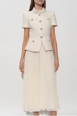 Self-Portrait Dress with a pleated skirt