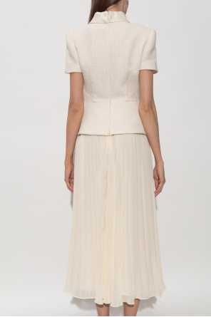 Self-Portrait Dress with a pleated skirt