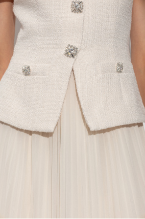 Self-Portrait Dress with a pleated skirt