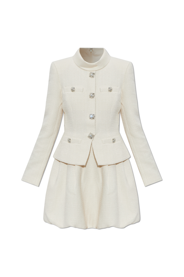 Tweed dress with long sleeves od Self-Portrait