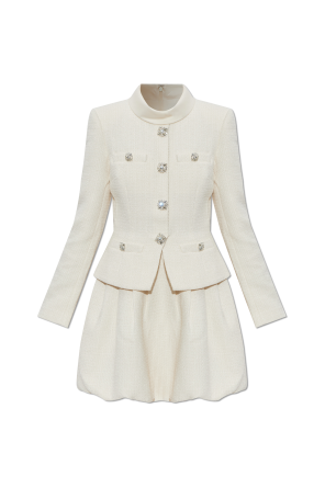 Vestido de tweed con mangas largas