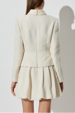 Self-Portrait Vestido de tweed con mangas largas