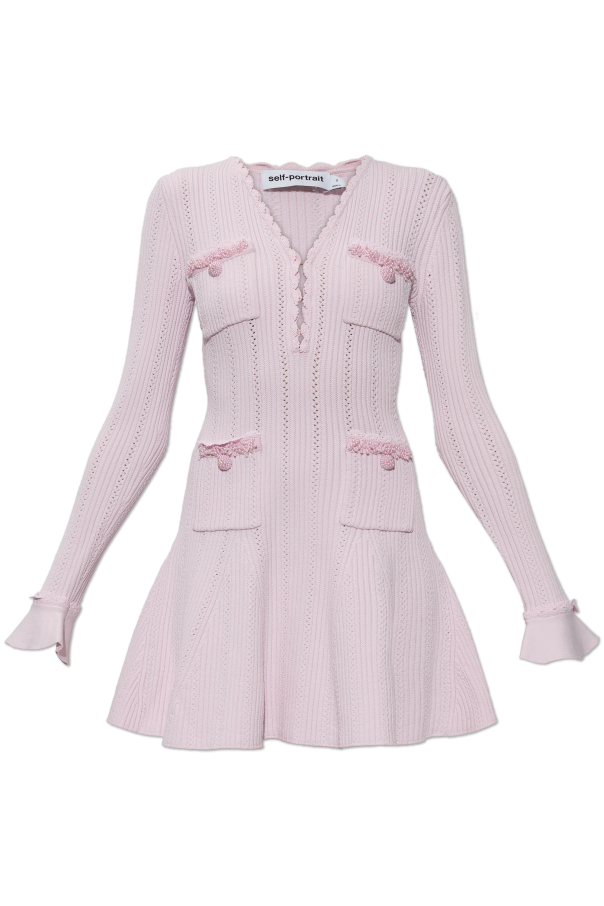 Dress with decorative beads od Self-Portrait