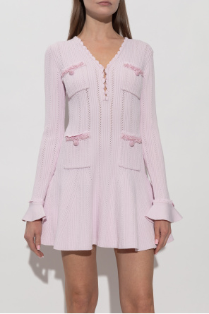 Self-Portrait Vestido con cuentas decorativas