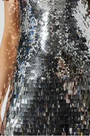 Self-Portrait Vestido de lentejuelas con cuello alto