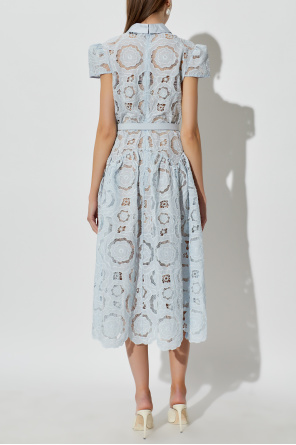 Self-Portrait Vestido de encaje con cinturón