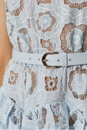 Self-Portrait Vestido de encaje con cinturón