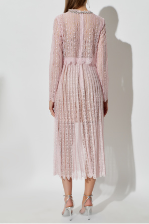 Self-Portrait Spitzenkleid mit Gürtel