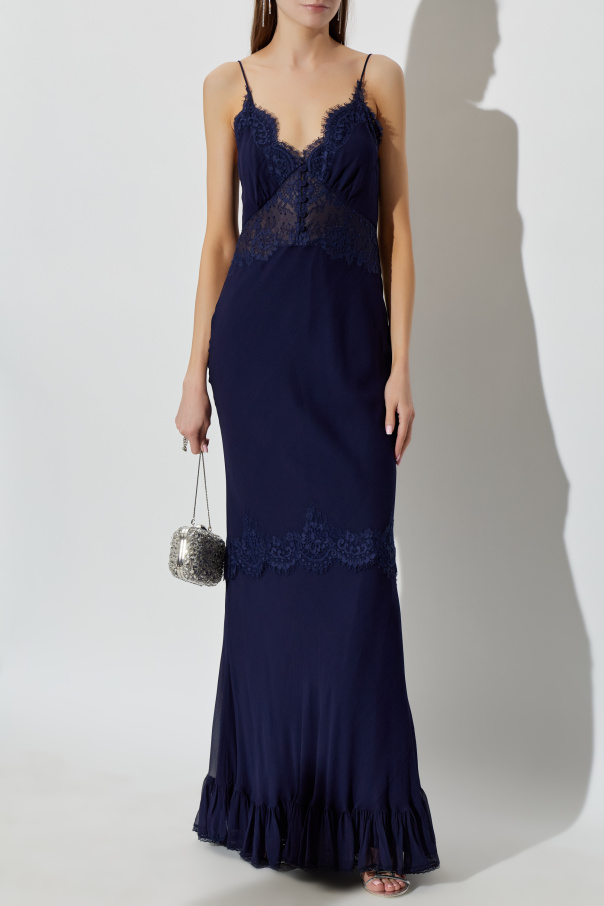 Self-Portrait Strappy dress with lace inserts