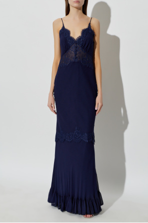 Self-Portrait Strappy dress with lace inserts