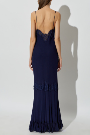 Self-Portrait Strappy dress with lace inserts