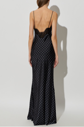 Self-Portrait Vestido con inserciones de encaje