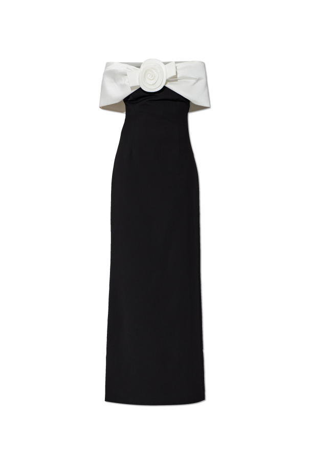 Long off-shoulder dress od Self-Portrait