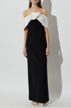 Self-Portrait Vestido largo con hombros descubiertos