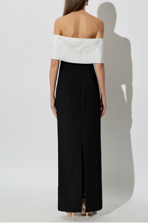 Self-Portrait Vestido largo con hombros descubiertos