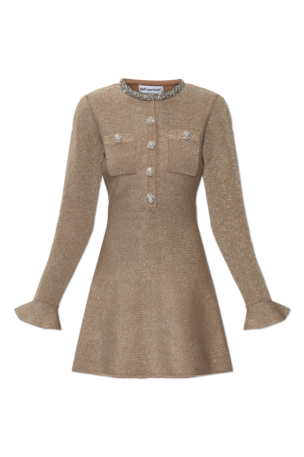 Self-Portrait Kleid mit Lurexfaden
