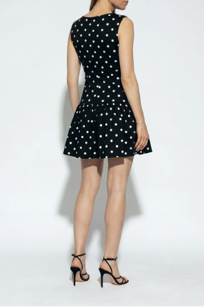 Self-Portrait Vestido corto con estampado de lunares