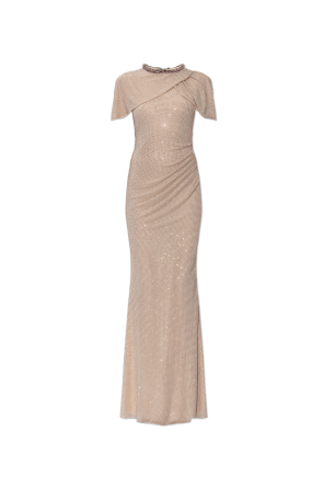 Langes Paillettenkleid