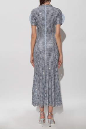 Self-Portrait Vestido con cristales brillantes