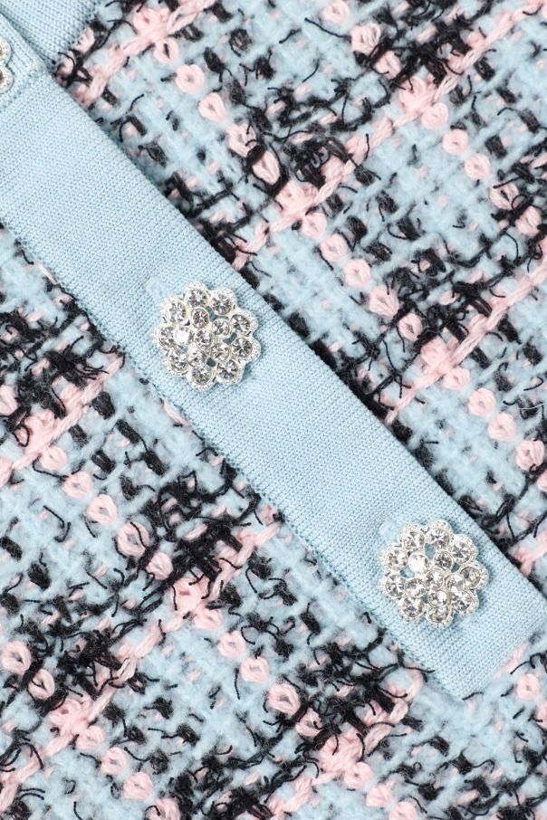 Self-Portrait Kids Vestido de tweed