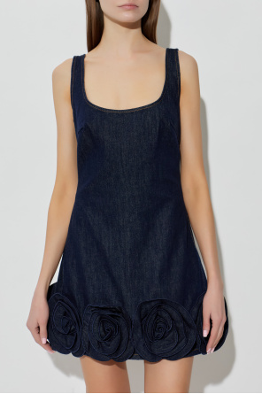 Self-Portrait Vestido vaquero de tirantes