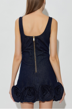 Self-Portrait Vestido vaquero de tirantes