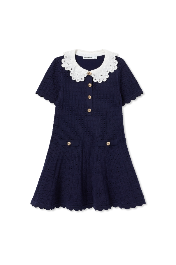 Lace dress with collar od Self-Portrait Kids