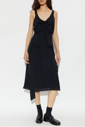 Acne Studios Silk dress with a bow