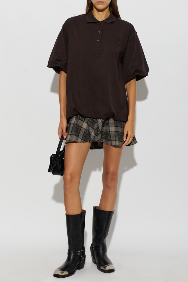 Acne Studios Bavlnené polo v strihu šiat