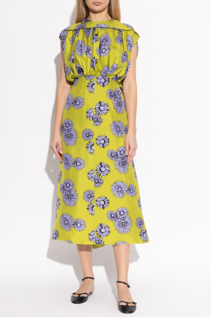Lanvin Jedwabna sukienka z motywem kwiatowym