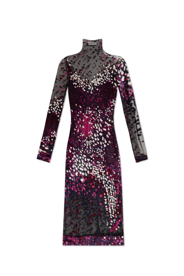 Lanvin Transparent patterned dress