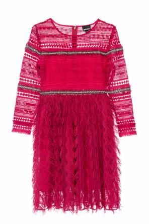 Sukienka z krótkimi frędzlami od Just Cavalli