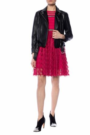 Sukienka z krótkimi frędzlami od Just Cavalli