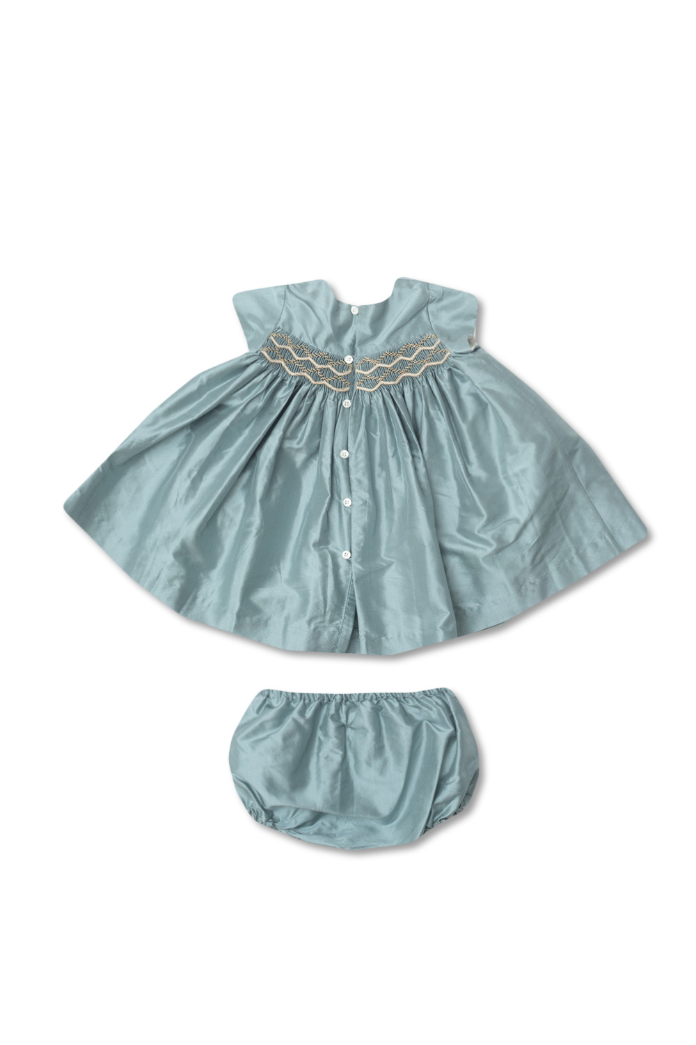 Bonpoint  dress box-pleat with decorative trims