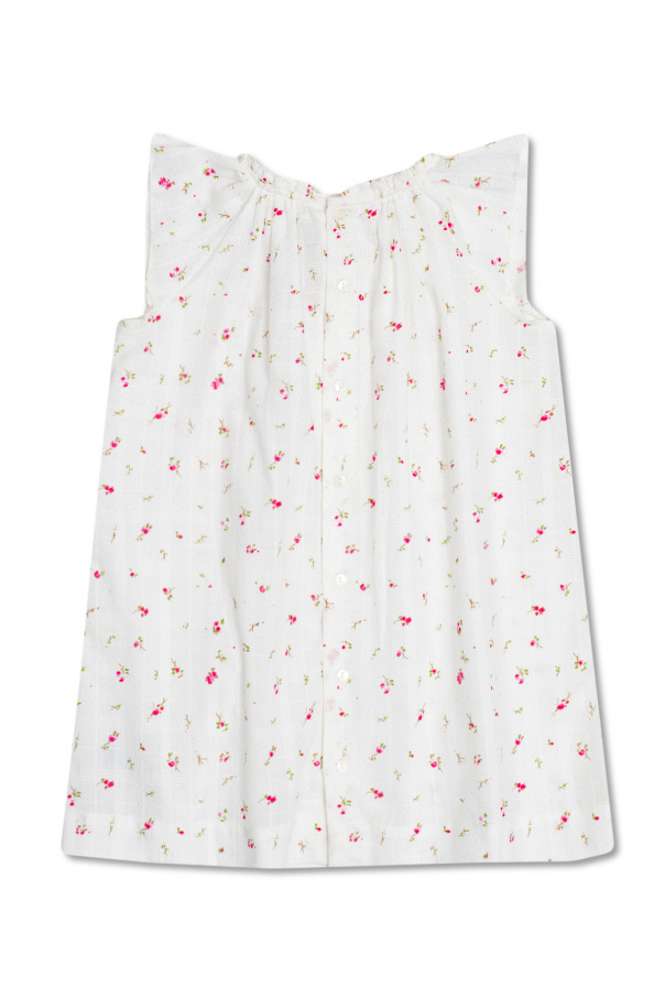 Bonpoint  Pure Cotton Striped & Bird Print Dress 3-13 Yrs