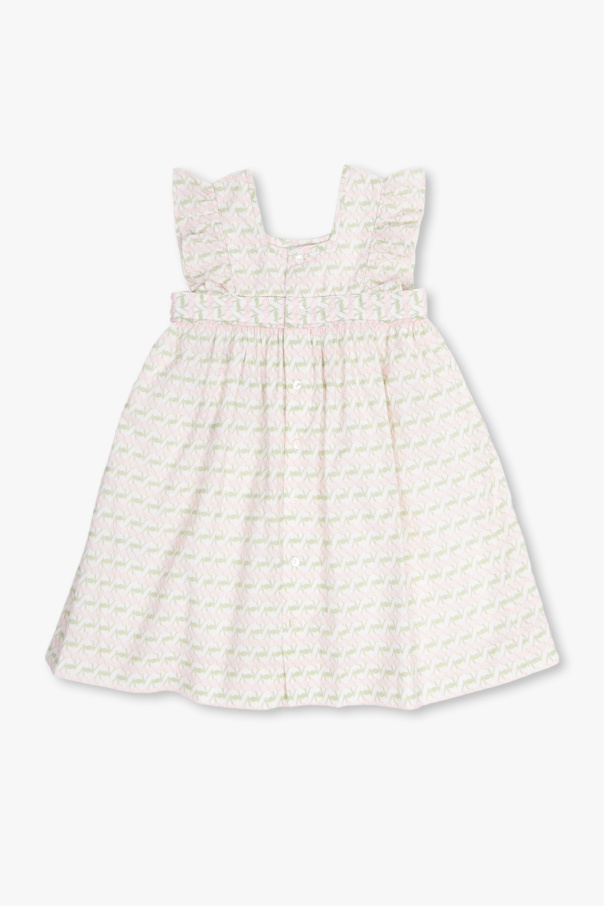 Bonpoint  Kids strawberry-embroidered tulle dress Rosa