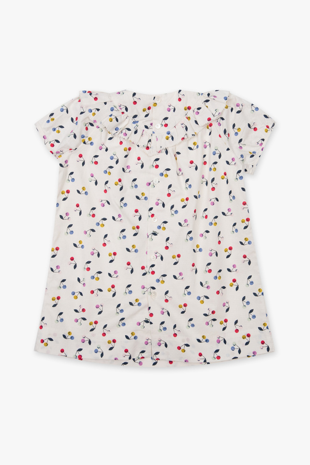 Bonpoint  ‘Falbali’ pms30792 dress with fruit motif