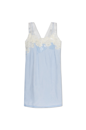 Dress with lace trim