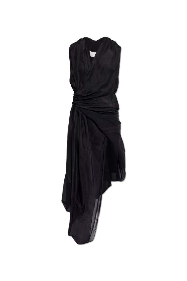 Asymmetric dress with draping od Maison Margiela