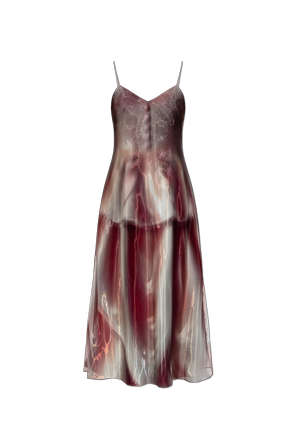 Vestido con efecto ‘trompe l’oeil’