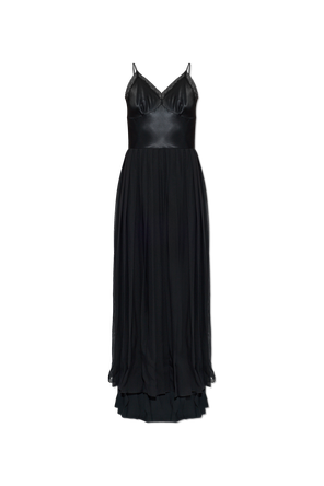 Kleid mit plissiertem Saum