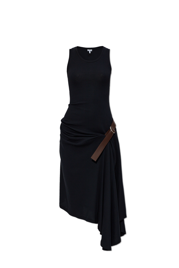 Dress with a waist belt od Loewe